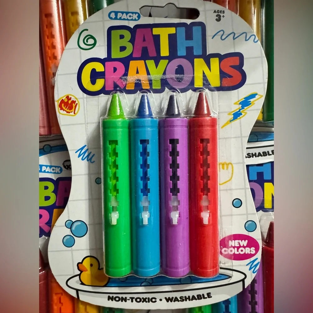 Bath Crayons 5 pack/20 count NON-TOXIC- WASHABLE